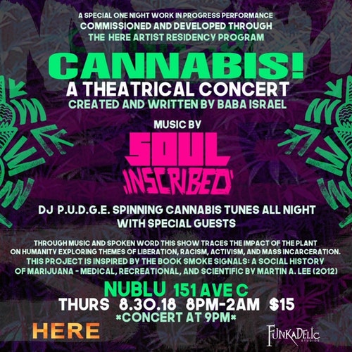 Cannabis theatrical concert